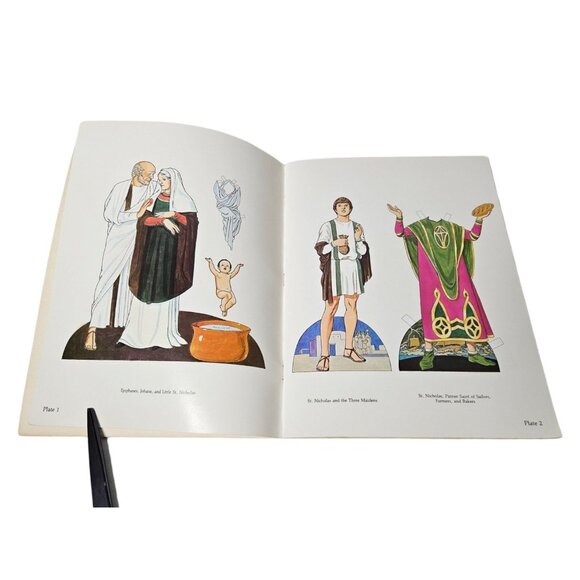 VTG Tom Tierney Santa Claus Paper Dolls in Full Color UNCUT 16 Plates 1983 Dover - Picture 5 of 14